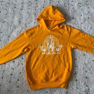 Koloa youth large hoodie orange yellow